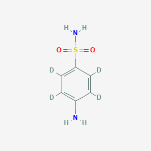molecular formula C₆H₅D₄ClN₂O₂S B143144 麦角胺-d4 CAS No. 77435-46-2