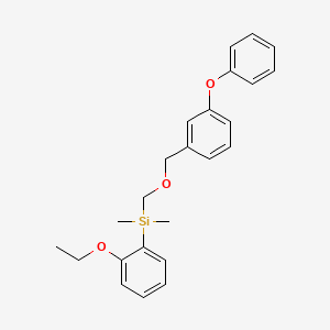 (2-Ethoxyphenyl)dimethyl((3-(phenoxy)phenyl)methoxymethyl)silane