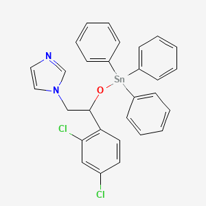 1-{2-(2,4-Dichlorophenyl)-2-[(triphenylstannyl)oxy]ethyl}-1H-imidazole