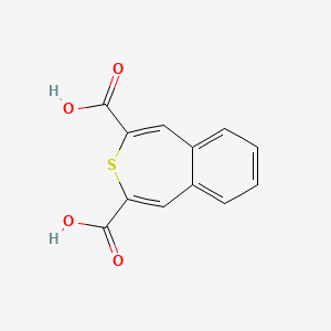 molecular formula C12H8O4S B14314605 3-Benzothiepine-2,4-dicarboxylic acid CAS No. 116103-90-3