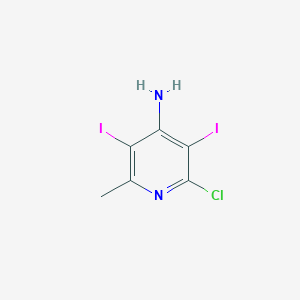B1431464 2-Chloro-3,5-diiodo-6-methylpyridin-4-amine CAS No. 1352393-69-1