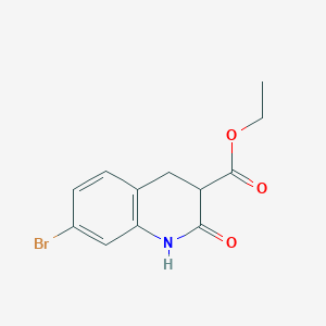 Ethyl 7-bromo-2-oxo-3,4-dihydro-1H-quinoline-3-carboxylate