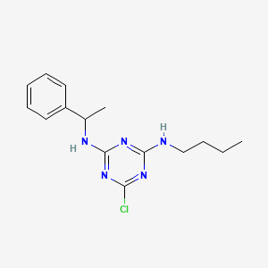 1,3,5-Triazine-2,4-diamine, N-butyl-6-chloro-N'-(1-phenylethyl)-