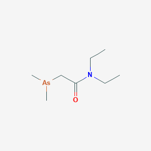 molecular formula C8H18AsNO B14314730 2-(Dimethylarsanyl)-N,N-diethylacetamide CAS No. 113359-12-9