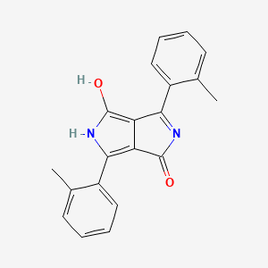 molecular formula C20H16N2O2 B14314731 Pyrrolo[3,4-c]pyrrole-1,4-dione, 2,5-dihydro-3,6-bis(2-methylphenyl)- CAS No. 107680-83-1