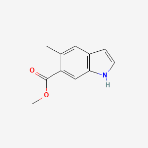 molecular formula C11H11NO2 B1431476 5-甲基-1H-吲哚-6-甲酸甲酯 CAS No. 1227270-85-0