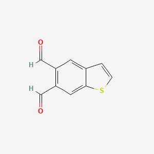 molecular formula C10H6O2S B14314762 1-Benzothiophene-5,6-dicarbaldehyde CAS No. 113125-79-4