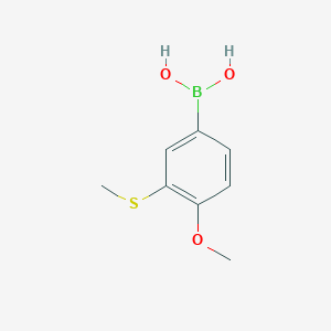 B1431478 4-Methoxy-3-(methylthio)phenylboronic acid CAS No. 1451392-05-4