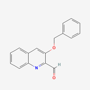 molecular formula C17H13NO2 B14314790 3-(Benzyloxy)quinoline-2-carbaldehyde CAS No. 110429-25-9