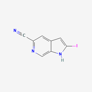 5-Cyano-2-iodo-6-azaindole