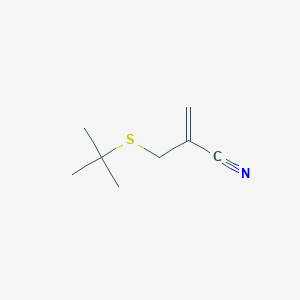 2-[(tert-Butylsulfanyl)methyl]prop-2-enenitrile