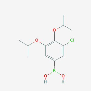 molecular formula C12H18BClO4 B1431482 3-Chloro-4,5-diisopropoxyphenylboronic acid CAS No. 1793003-64-1