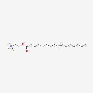 molecular formula C21H42NO2+ B14314836 2-[(Hexadec-9-enoyl)oxy]-N,N,N-trimethylethan-1-aminium CAS No. 109925-74-8