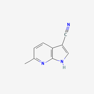 B1431485 3-Cyano-6-methyl-7-azaindole CAS No. 1260386-49-9