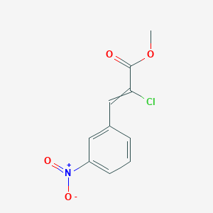 molecular formula C10H8ClNO4 B14314856 Methyl 2-chloro-3-(3-nitrophenyl)prop-2-enoate CAS No. 111041-32-8