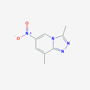 molecular formula C8H8N4O2 B1431488 3,8-Dimethyl-6-nitro-[1,2,4]triazolo[4,3-A]pyridine CAS No. 1639115-99-3