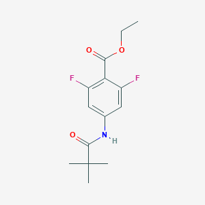 Ethyl 2,6-difluoro-4-(pivalamido)benzoate