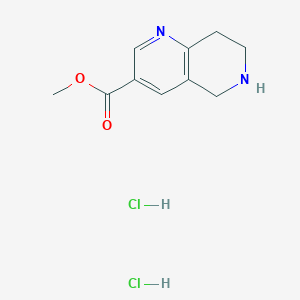 B1431500 5,6,7,8-Tetrahydro-[1,6]naphthyridine-3-carboxylic acid methyl ester dihydrochloride CAS No. 1263378-85-3
