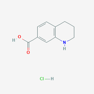 molecular formula C10H12ClNO2 B1431518 1,2,3,4-Tetrahydro-quinoline-7-carboxylic acid hydrochloride CAS No. 1414959-23-1