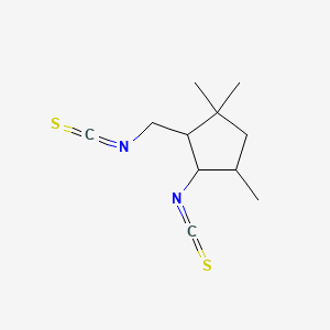 molecular formula C11H16N2S2 B14315180 3-Isothiocyanato-2-(isothiocyanatomethyl)-1,1,4-trimethylcyclopentane CAS No. 107433-77-2