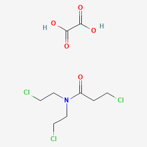 3-chloro-N,N-bis(2-chloroethyl)propanamide;oxalic acid