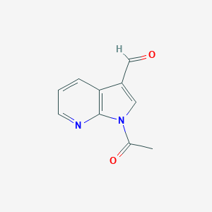 molecular formula C10H8N2O2 B143153 1-乙酰基-3-甲酰基-7-氮杂吲哚 CAS No. 155819-07-1