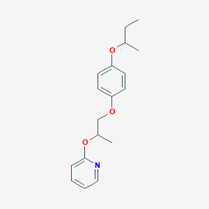 2-[(1-{4-[(Butan-2-yl)oxy]phenoxy}propan-2-yl)oxy]pyridine