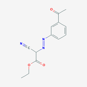 Ethyl [(E)-(3-acetylphenyl)diazenyl](cyano)acetate