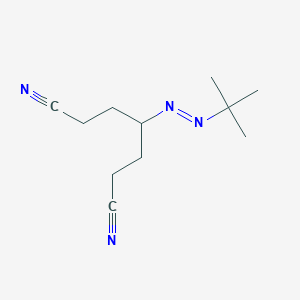 molecular formula C11H18N4 B14315364 4-[(E)-tert-Butyldiazenyl]heptanedinitrile CAS No. 109483-70-7