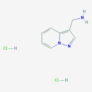 B1431542 C-Pyrazolo[1,5-a]pyridin-3-yl-methylamine dihydrochloride CAS No. 1187932-00-8