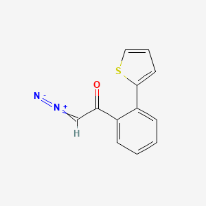 2-Diazonio-1-[2-(thiophen-2-yl)phenyl]ethen-1-olate