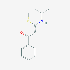 3-(Methylsulfanyl)-1-phenyl-3-[(propan-2-yl)amino]prop-2-en-1-one