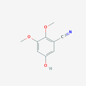 molecular formula C9H9NO3 B1431557 5-Hydroxy-2,3-dimethoxybenzonitrile CAS No. 93092-15-0