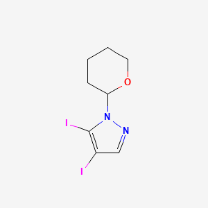 molecular formula C8H10I2N2O B1431558 4,5-Diiodo-1-(oxan-2-yl)pyrazole CAS No. 1403483-65-7