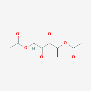 molecular formula C10H14O6 B14315591 (5-Acetyloxy-3,4-dioxohexan-2-yl) acetate CAS No. 111480-79-6