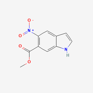 molecular formula C10H8N2O4 B1431560 Methyl 5-nitro-1H-indole-6-carboxylate CAS No. 1352394-34-3