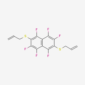 1,2,4,5,6,8-Hexafluoro-3,7-bis[(prop-2-en-1-yl)sulfanyl]naphthalene