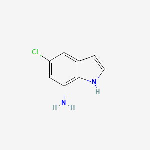 molecular formula C8H7ClN2 B1431568 5-Chloro-1H-indol-7-amine CAS No. 292636-11-4