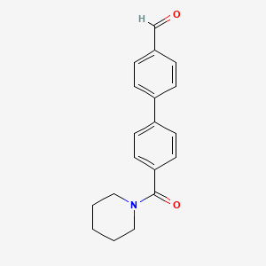 4-[4-(Piperidinocarbonyl)phenyl]benzaldehyde