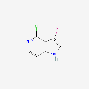 molecular formula C7H4ClFN2 B1431573 4-Chloro-3-fluoro-1H-pyrrolo[3,2-c]pyridine CAS No. 1352395-97-1