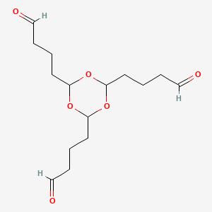 molecular formula C15H24O6 B14315778 4,4',4''-(1,3,5-Trioxane-2,4,6-triyl)tributanal CAS No. 112079-61-5