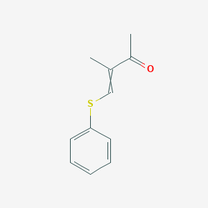 molecular formula C11H12OS B14315792 3-Methyl-4-(phenylsulfanyl)but-3-en-2-one CAS No. 112449-76-0