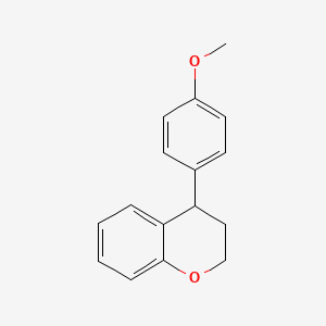 2H-1-Benzopyran, 3,4-dihydro-4-(4-methoxyphenyl)-