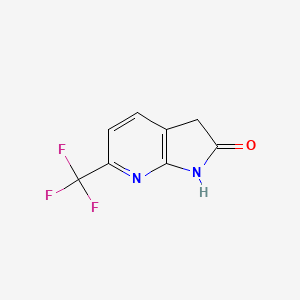 molecular formula C8H5F3N2O B1431588 6-(Trifluoromethyl)-1H-pyrrolo[2,3-b]pyridin-2(3H)-one CAS No. 1190311-36-4