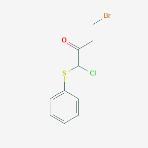 4-Bromo-1-chloro-1-(phenylsulfanyl)butan-2-one