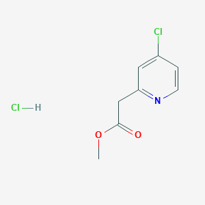 molecular formula C8H9Cl2NO2 B1431591 (4-Chloro-pyridin-2-yl)-acetic acid methyl ester hydrochloride CAS No. 1414959-20-8