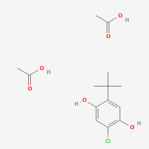 Acetic acid;2-tert-butyl-5-chlorobenzene-1,4-diol