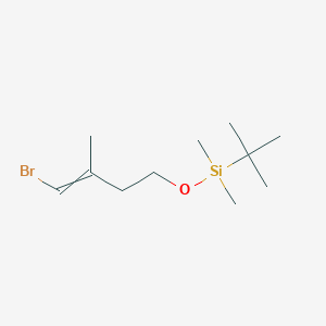 [(4-Bromo-3-methylbut-3-en-1-yl)oxy](tert-butyl)dimethylsilane