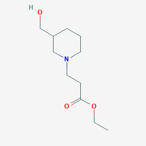 Ethyl 3-[3-(hydroxymethyl)piperidin-1-yl]propanoate