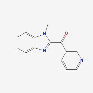 molecular formula C14H11N3O B1431609 (1-Methyl-1H-benzoimidazol-2-yl)-pyridin-3-yl-methanone CAS No. 1263378-49-9
